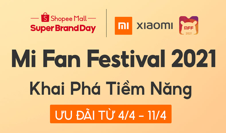 Shopee Mall Super BrandDay XiaoMi Fan Festival 2021