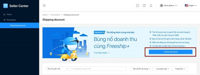 Nhấn tham gia ngay để bắt đầu đăng ký