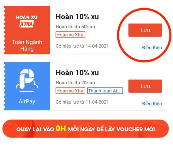 Shopee Hoàn Xu Xtra - Gói dịch vụ giúp người mua hoàn xu khi mua sắm