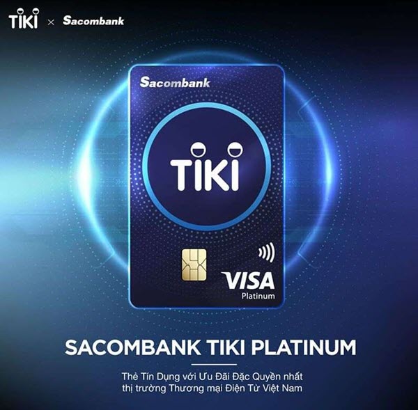 TikiCard - Chương trình ưu đãi thẻ tín dụng Sacombank khi mua sắm tại Tiki