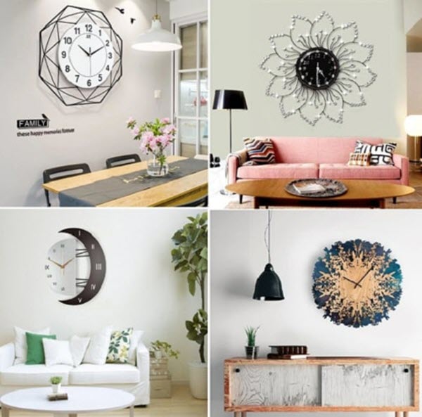 Đồng hồ treo tường kiểu trang trí - Đồng hồ treo tường đẹp, hiện đại dùng trang trí phòng khách tốt nhất