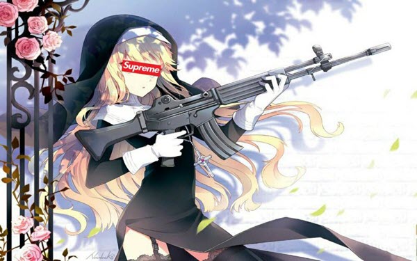 Hình ảnh anime tạo hình bắn súng