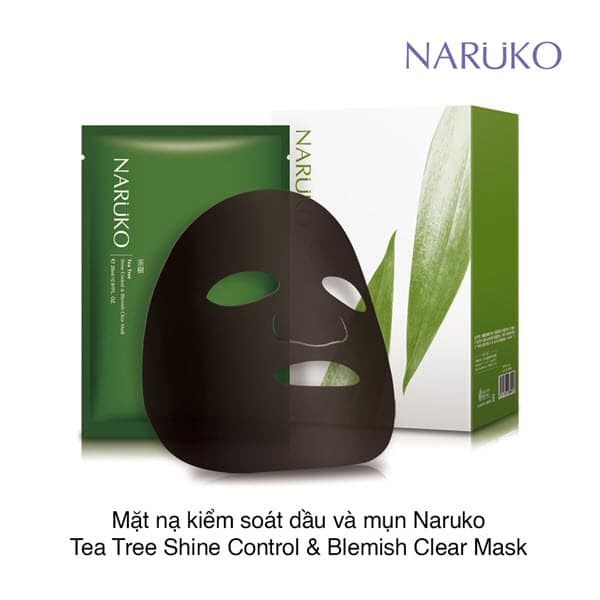 Mặt nạ cho công dụng dưỡng da tốt nhất đó là trà tràm Naruko Tea Tree Shine Control & Blemish Clear Mask