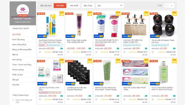 Authentic Cosmetic - Shop bán mỹ phẩm chính hãng uy tín trên Shopee