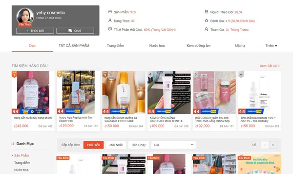 Yehy Cosmetic - Địa chỉ bán mỹ phẩm Hàn Quốc bạn không nên bỏ qua