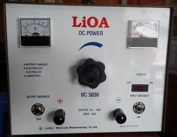 LiOA là thương hiệu rất nổi tiếng về máy sạc bình ắc quy tốt nhất