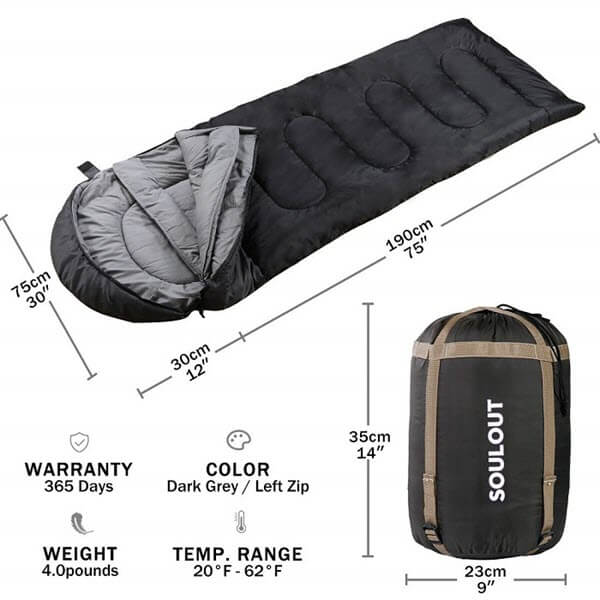 Túi ngủ cao cấp Soulout vật liệu thân thiện, cho trải nghiệm giấc ngủ tốt