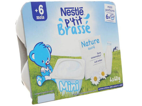 Sữa chua ăn dặm Nestle P’tit Brasse cho bé