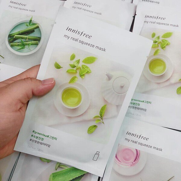 Mặt nạ giấy Innisfree My Real Squeeze Mask Green Tea
